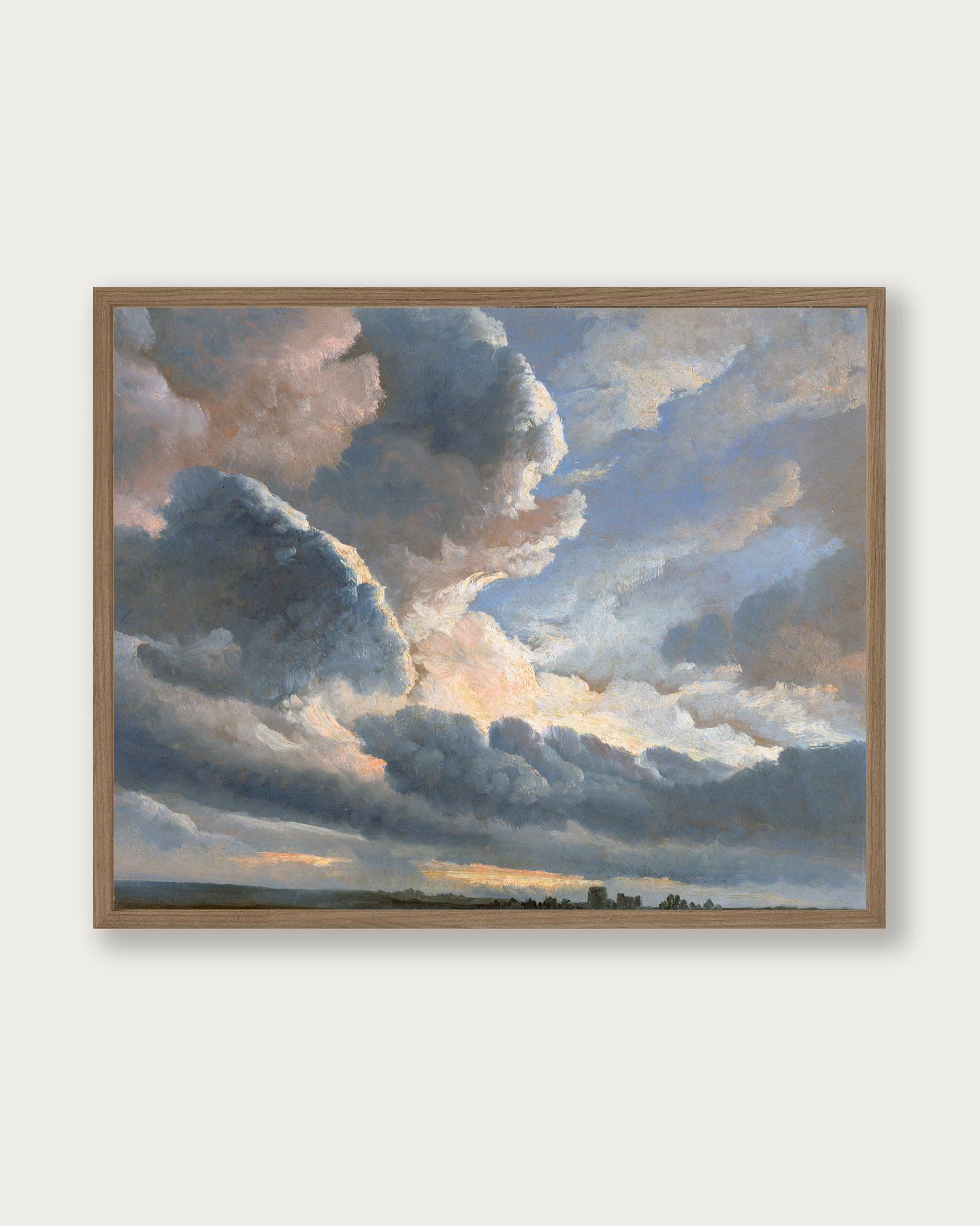 "Sunset near Rome" Art Print