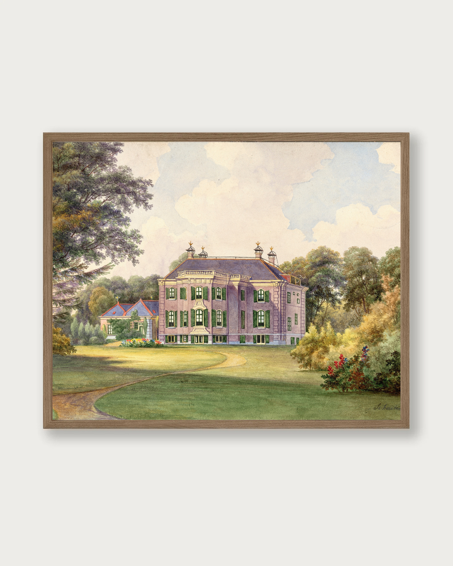 "Groenendaal Castle" Art Print