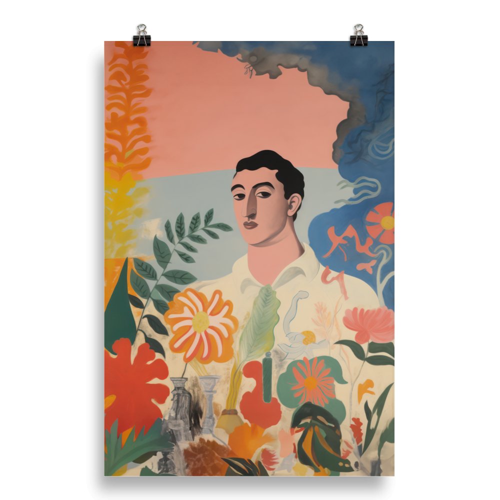 "Amongst the Flowers" Art Print - Lidia's