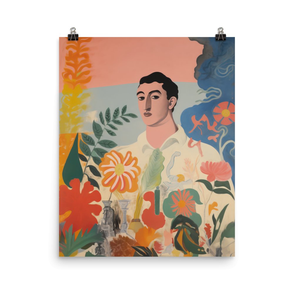 "Amongst the Flowers" Art Print - Lidia's