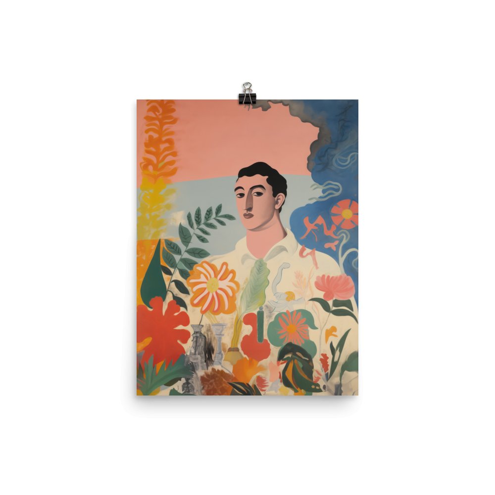 "Amongst the Flowers" Art Print - Lidia's