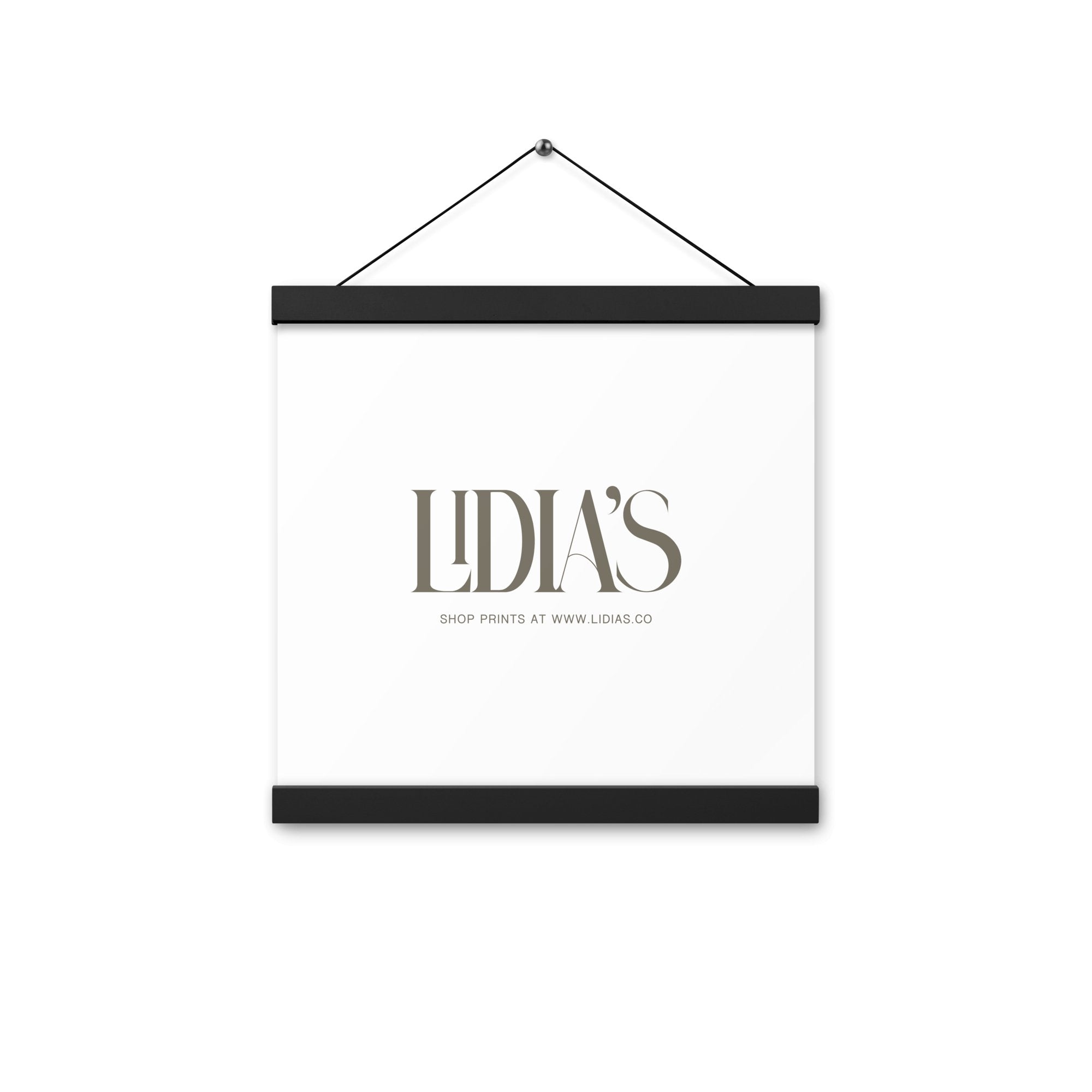 Black Wood Print & Poster Hanger - Lidia's