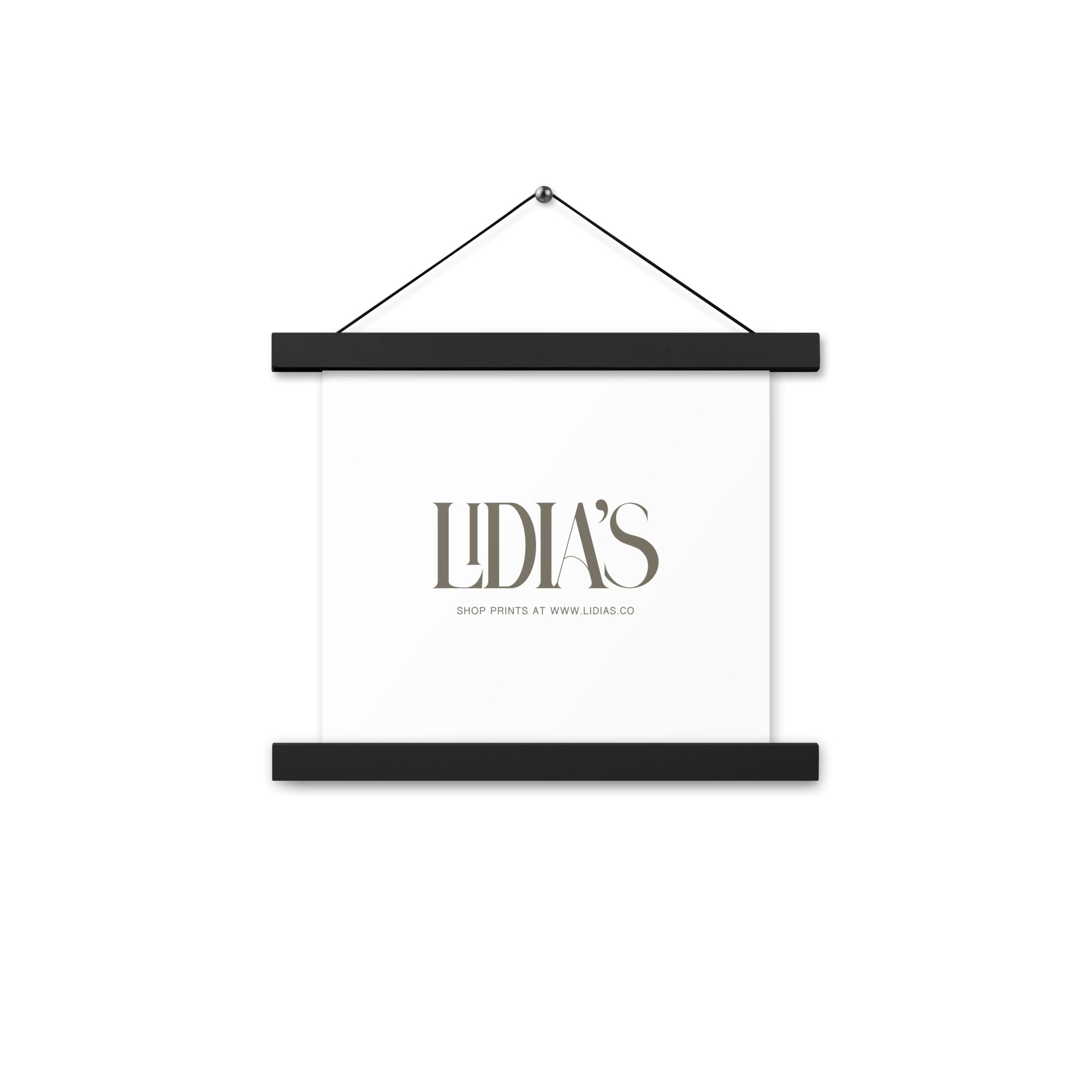 Black Wood Print & Poster Hanger - Lidia's