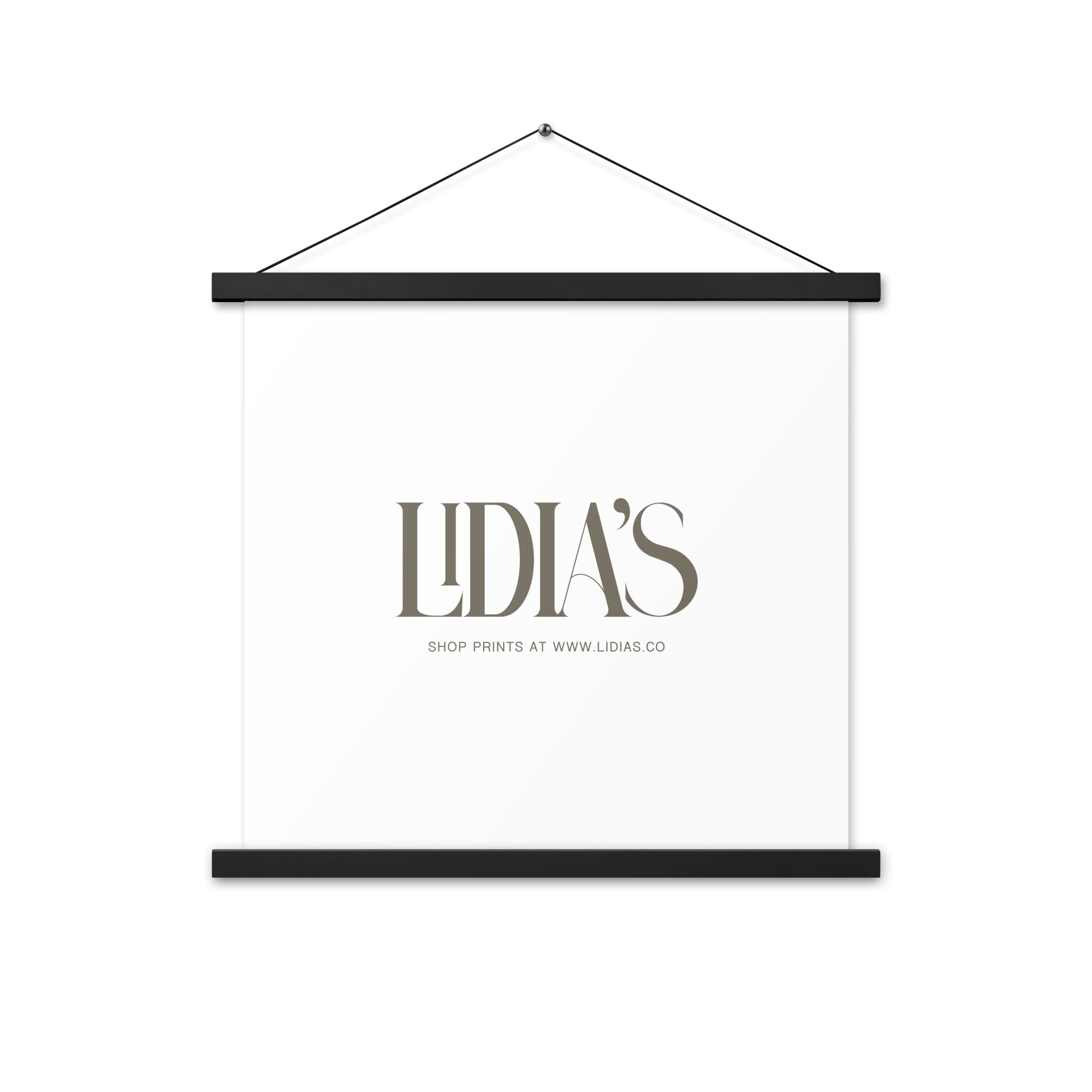 Black Wood Print & Poster Hanger - Lidia's