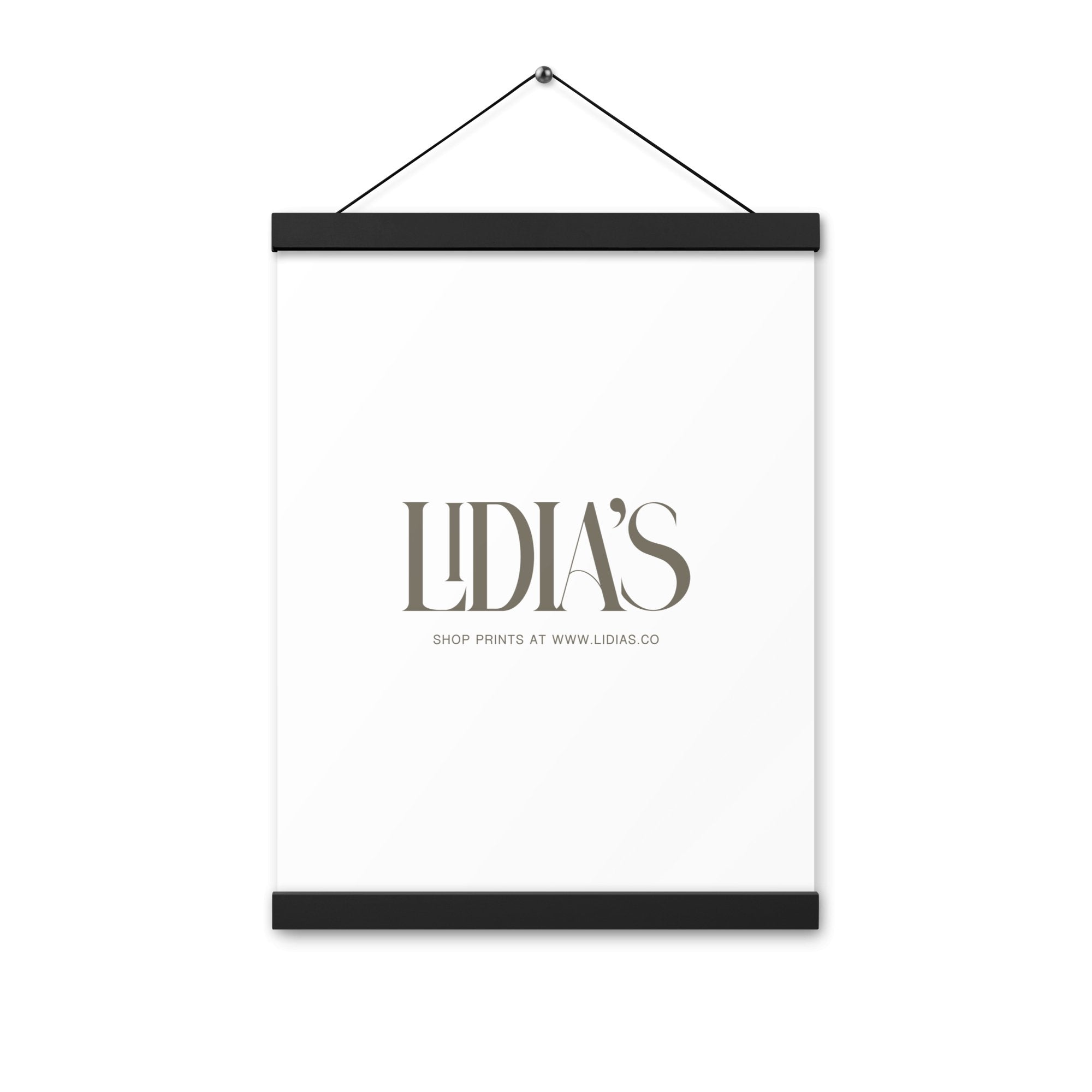 Black Wood Print & Poster Hanger - Lidia's