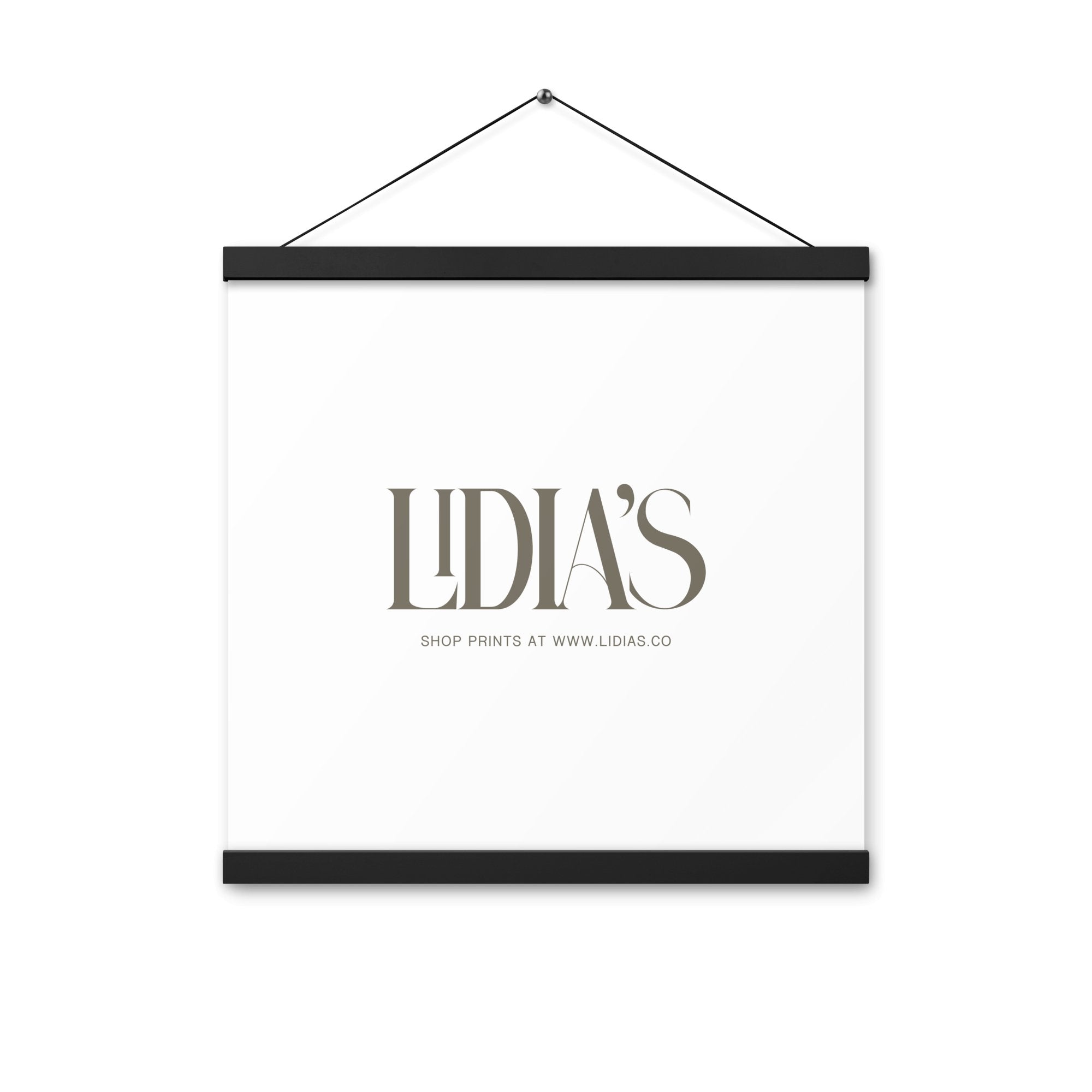 Black Wood Print & Poster Hanger - Lidia's