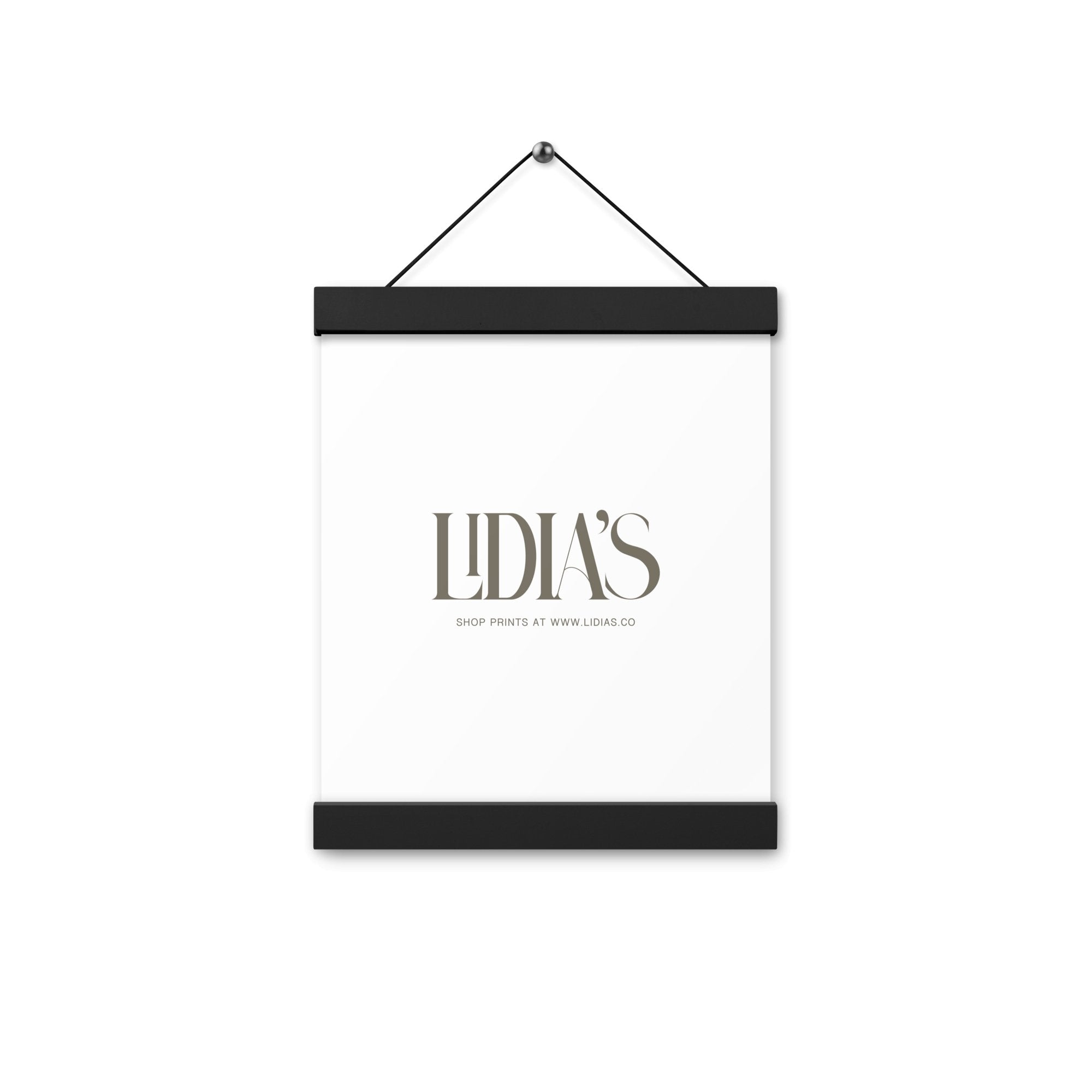 Black Wood Print & Poster Hanger - Lidia's
