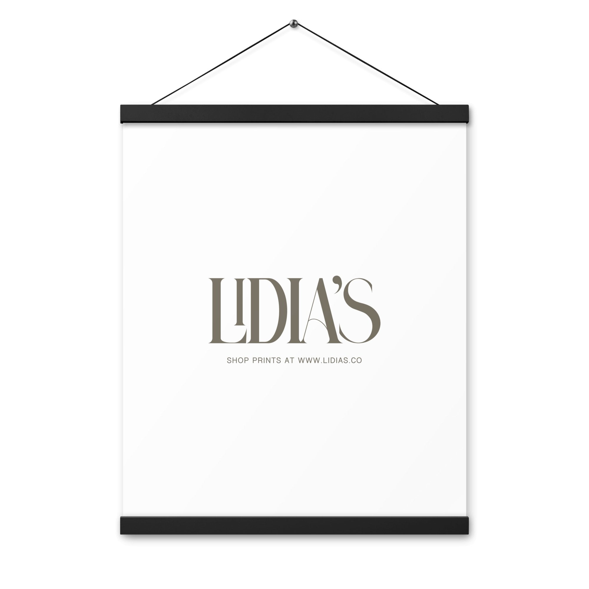Black Wood Print & Poster Hanger - Lidia's