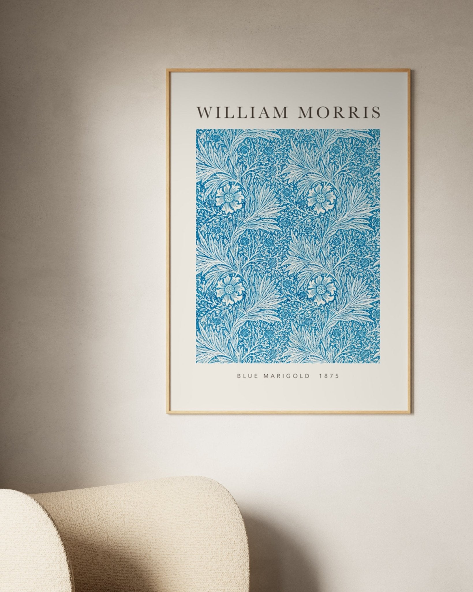 "Blue Marigold" Art Print - Lidia's