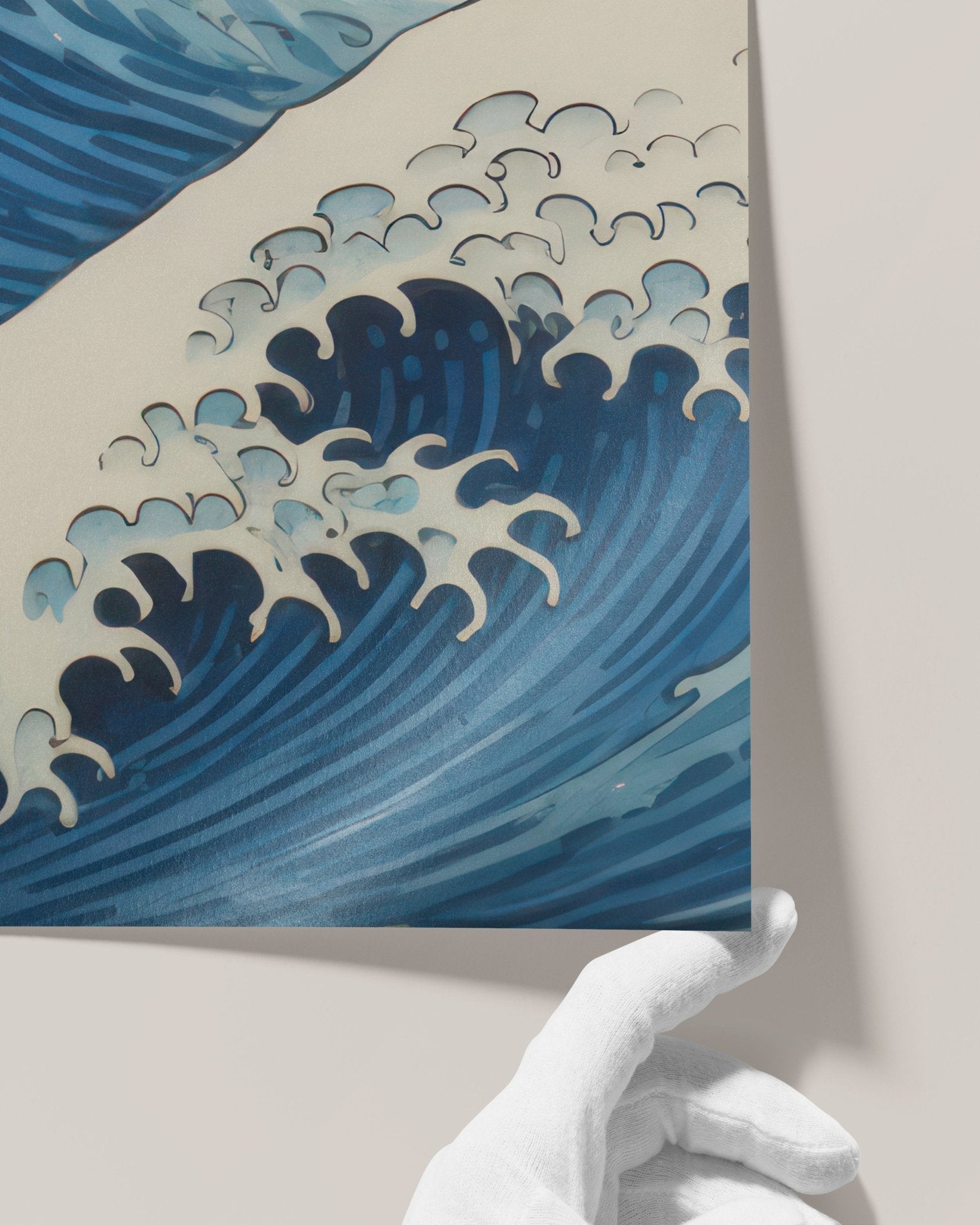 "Blue Waves" Art Print - Lidia's