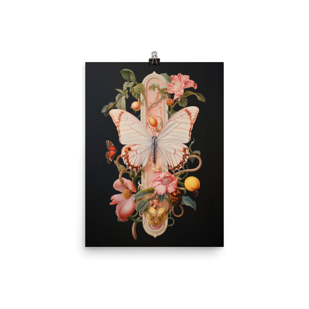 "Butterfly in Bloom" Art Print - Lidia's