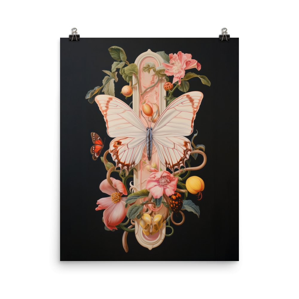 "Butterfly in Bloom" Art Print - Lidia's