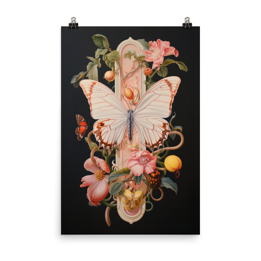 "Butterfly in Bloom" Art Print - Lidia's