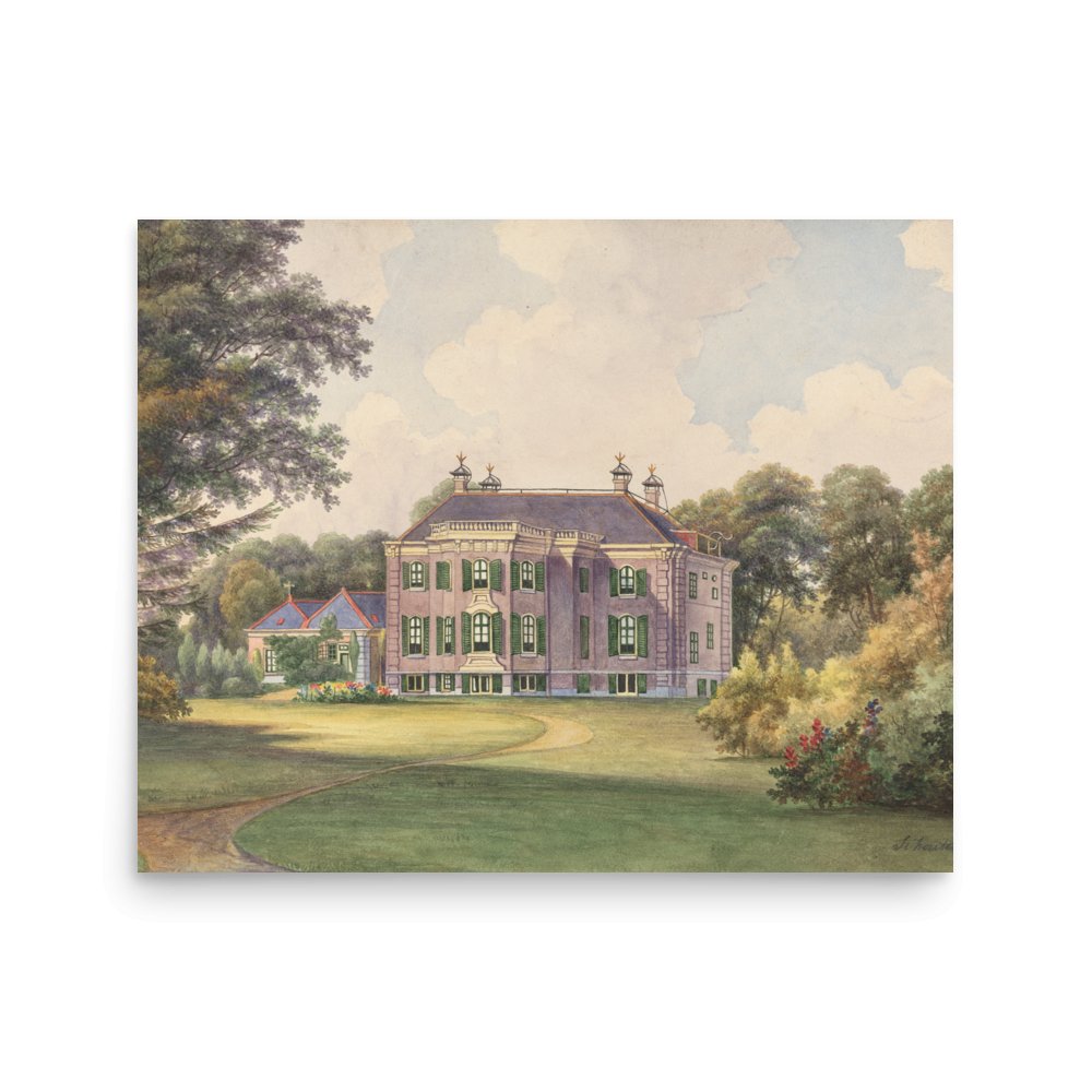 "Groenendaal Castle" Art Print - Lidia's
