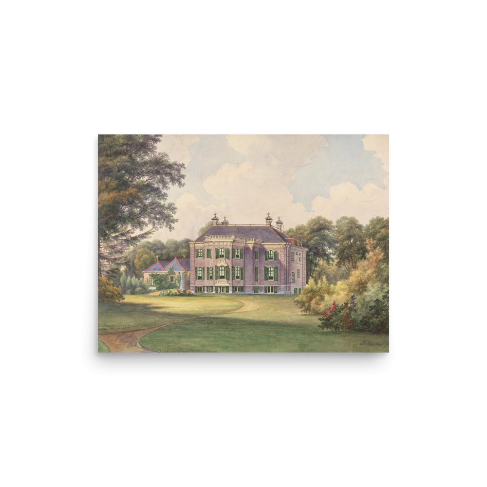 "Groenendaal Castle" Art Print - Lidia's