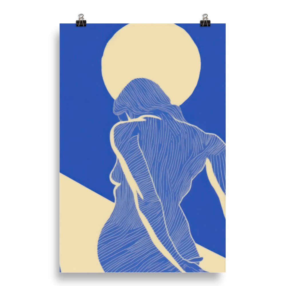 "Her & The Moon" Art Print - Lidia's