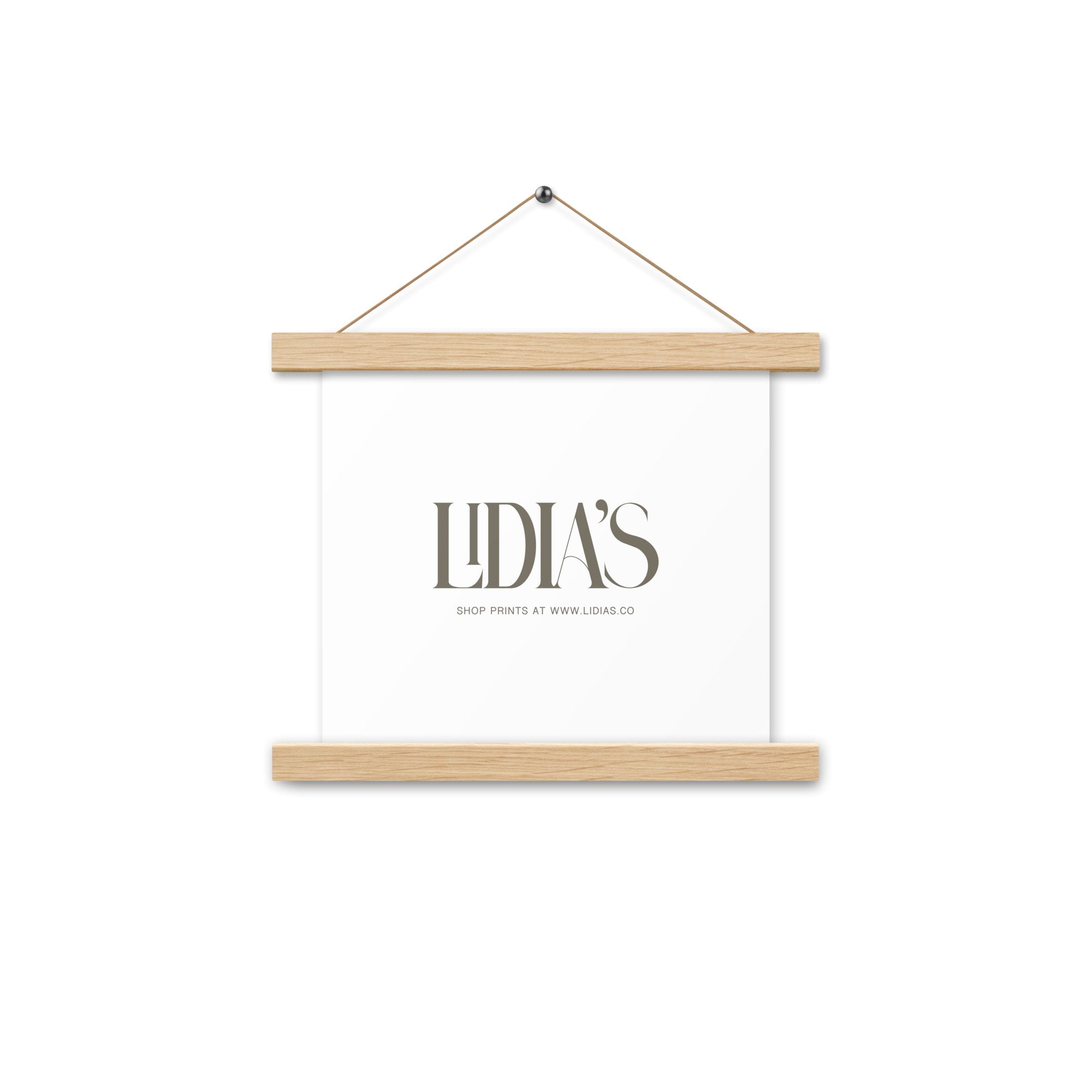Oak Wood Print & Poster Hanger - Lidia's