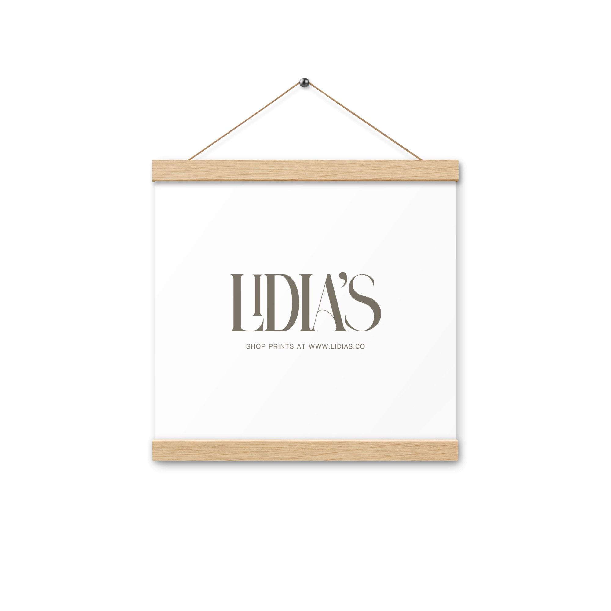 Oak Wood Print & Poster Hanger - Lidia's