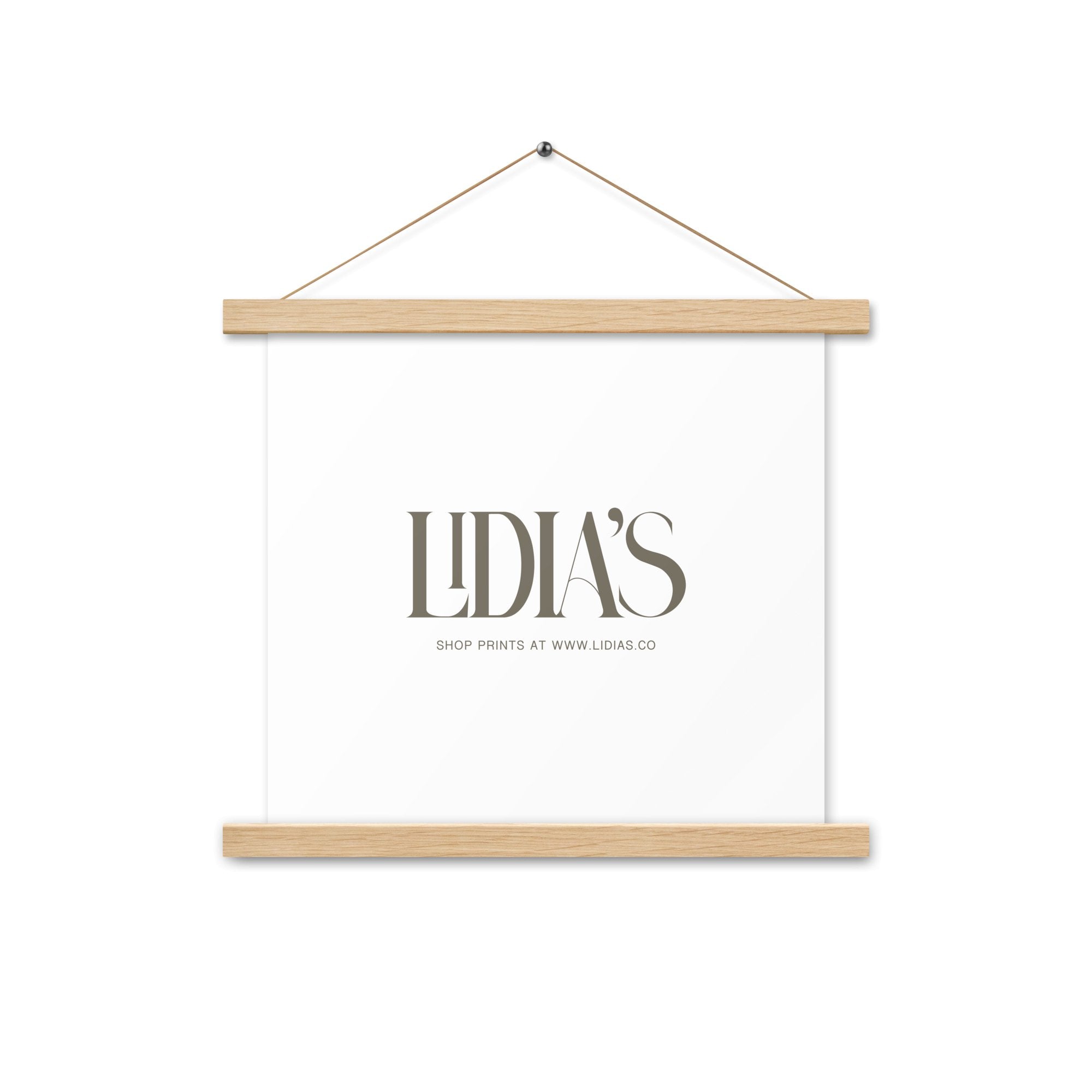 Oak Wood Print & Poster Hanger - Lidia's