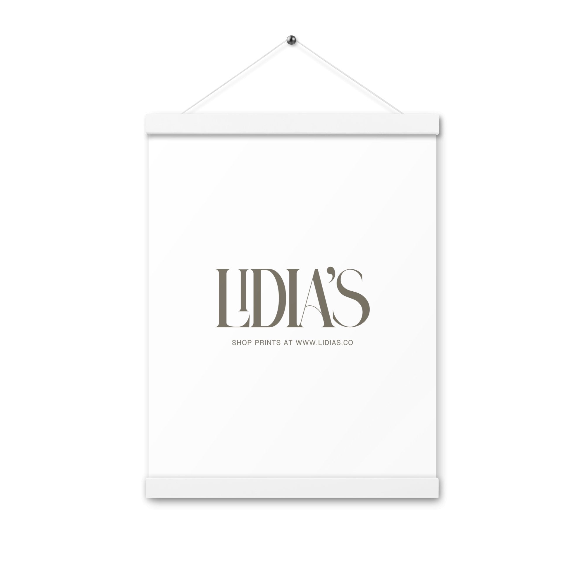 White Wood Print & Poster Hanger - Lidia's