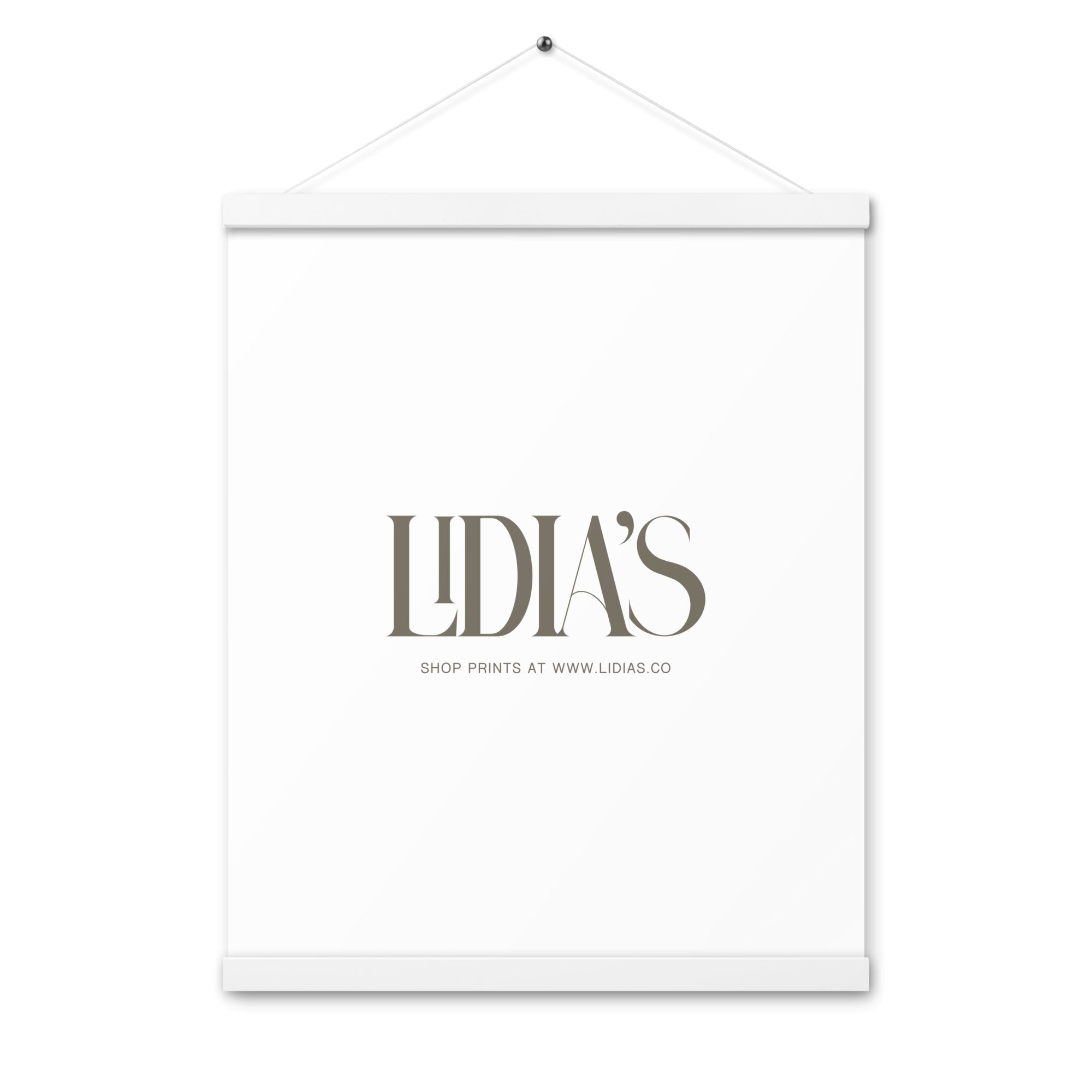 White Wood Print & Poster Hanger - Lidia's