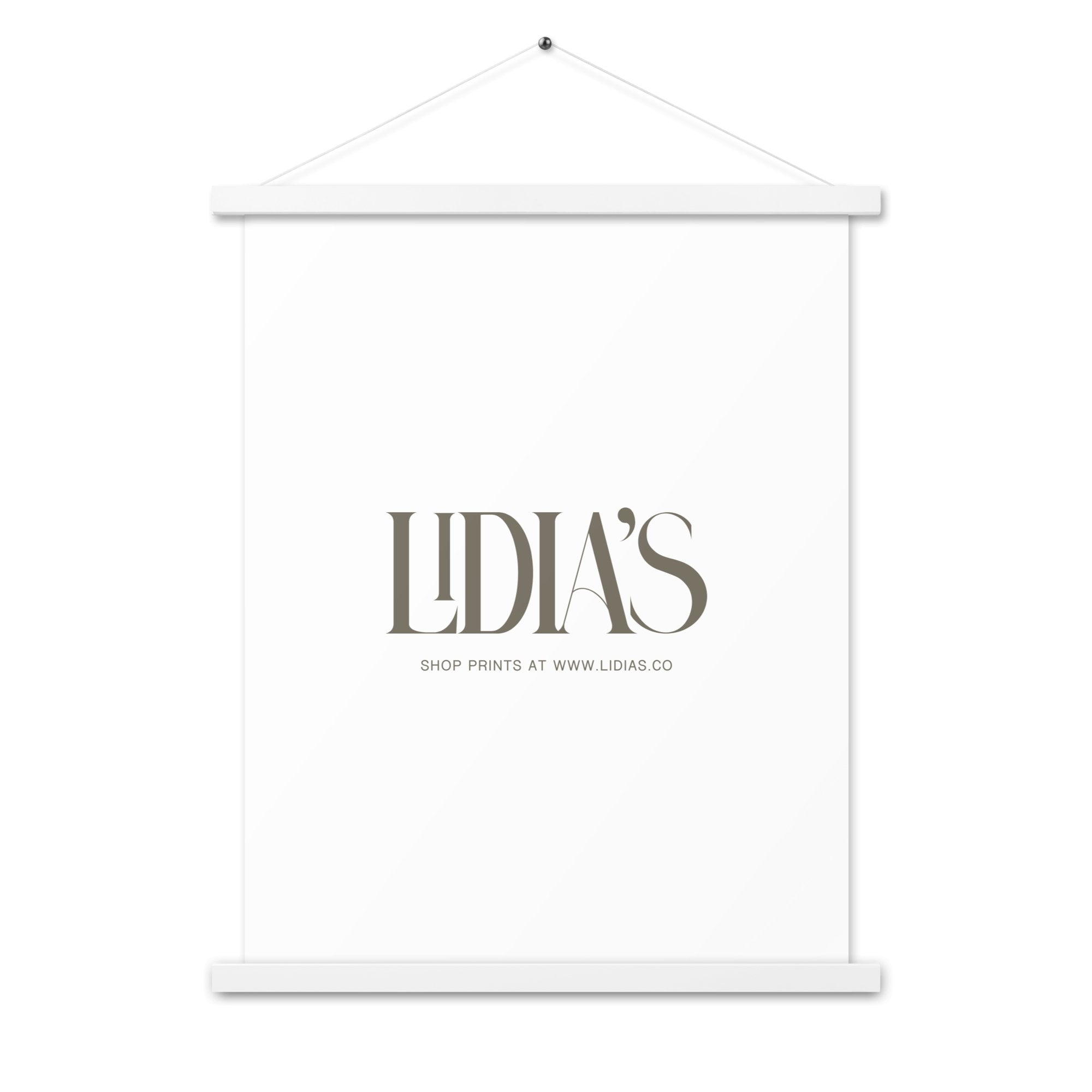 White Wood Print & Poster Hanger - Lidia's