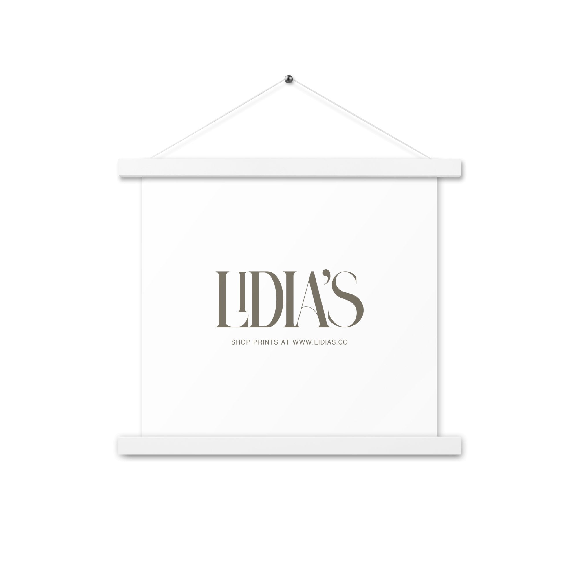 White Wood Print & Poster Hanger - Lidia's