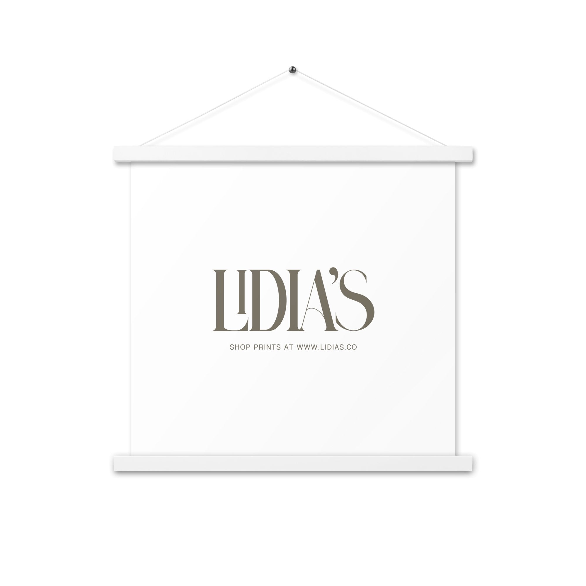 White Wood Print & Poster Hanger - Lidia's