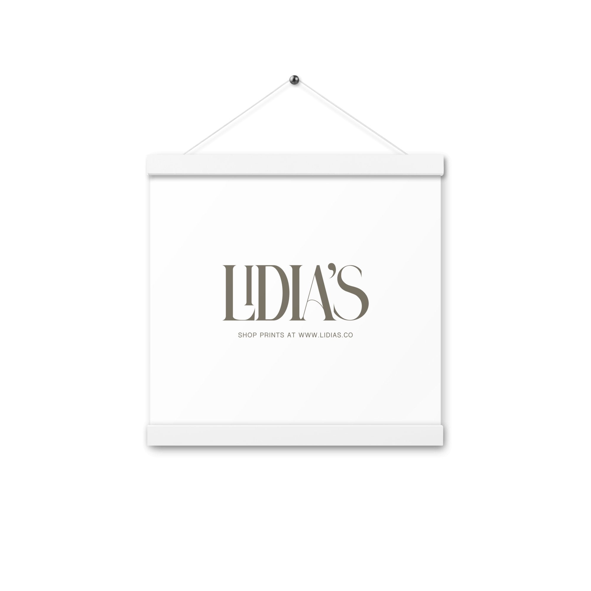 White Wood Print & Poster Hanger - Lidia's
