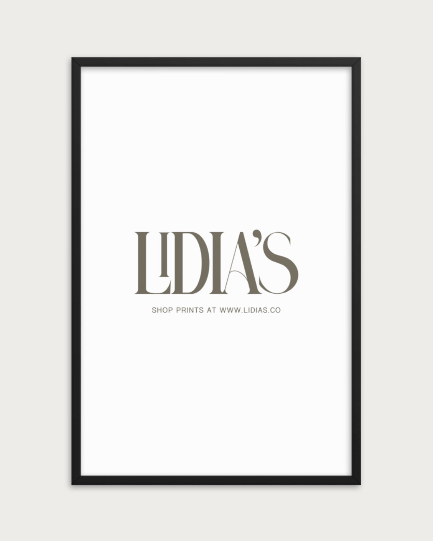 Black Wood Picture Frame - Lidia's