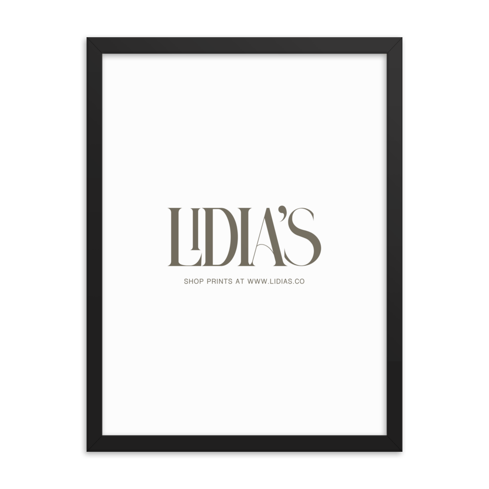 Black Wood Picture Frame - Lidia's