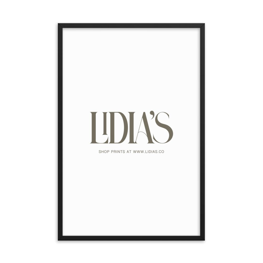 Black Wood Picture Frame - Lidia's