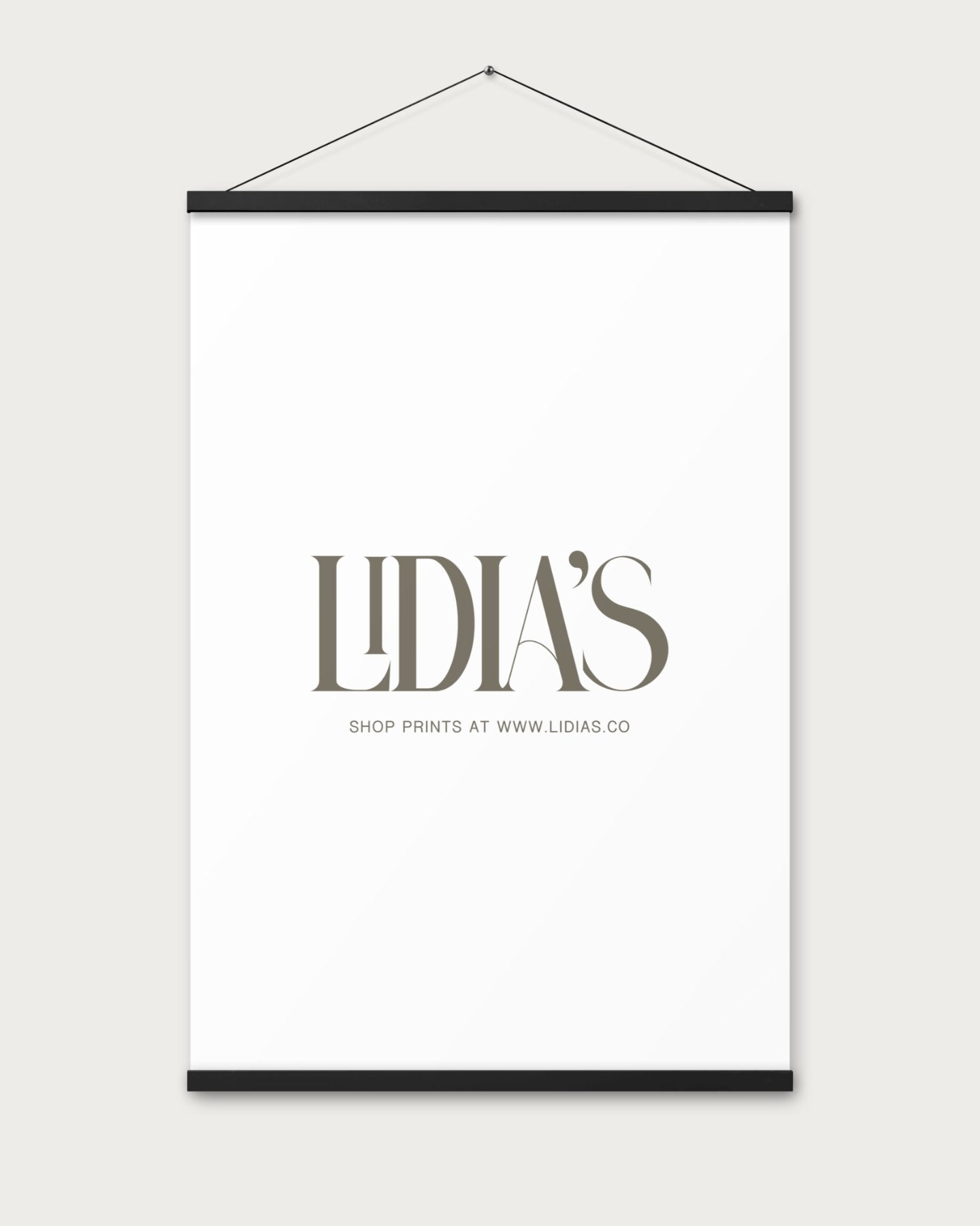 Black Wood Print & Poster Hanger - Lidia's