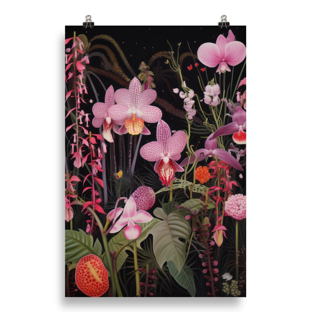 "Eden of Orchids" Art Print - Lidia's