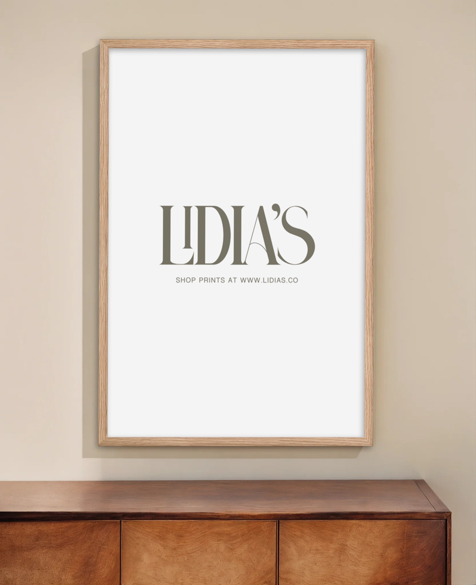 Oak Wood Picture Frame - Lidia's