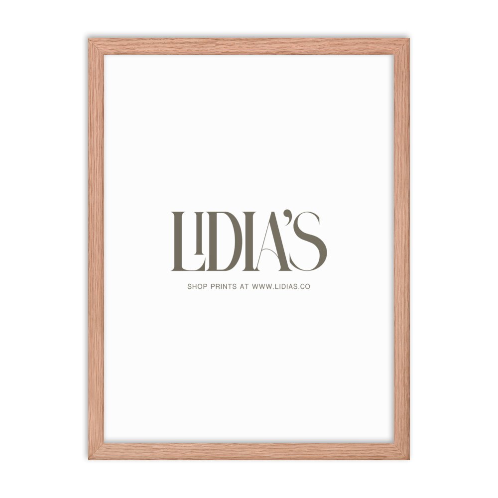 Oak Wood Picture Frame - Lidia's