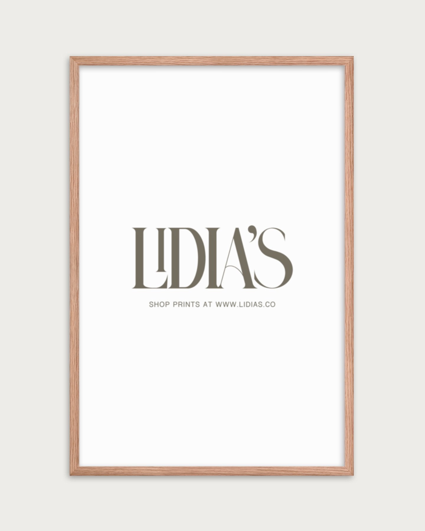 Oak Wood Picture Frame - Lidia's