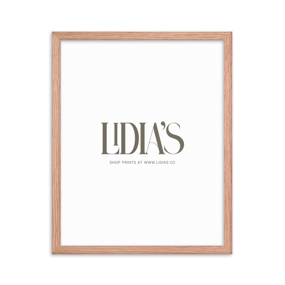 Oak Wood Picture Frame - Lidia's