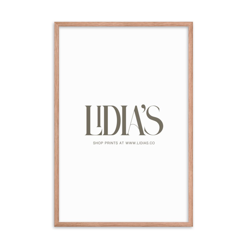 Oak Wood Picture Frame - Lidia's