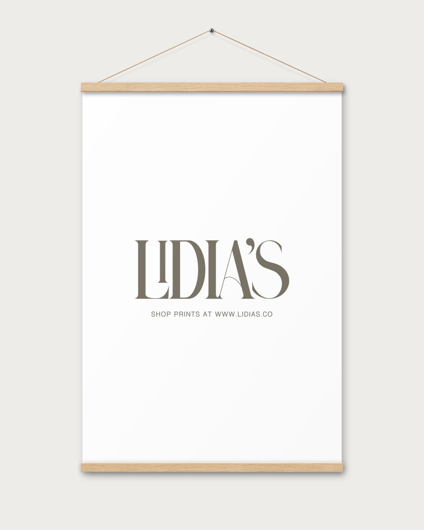 Oak Wood Print & Poster Hanger - Lidia's