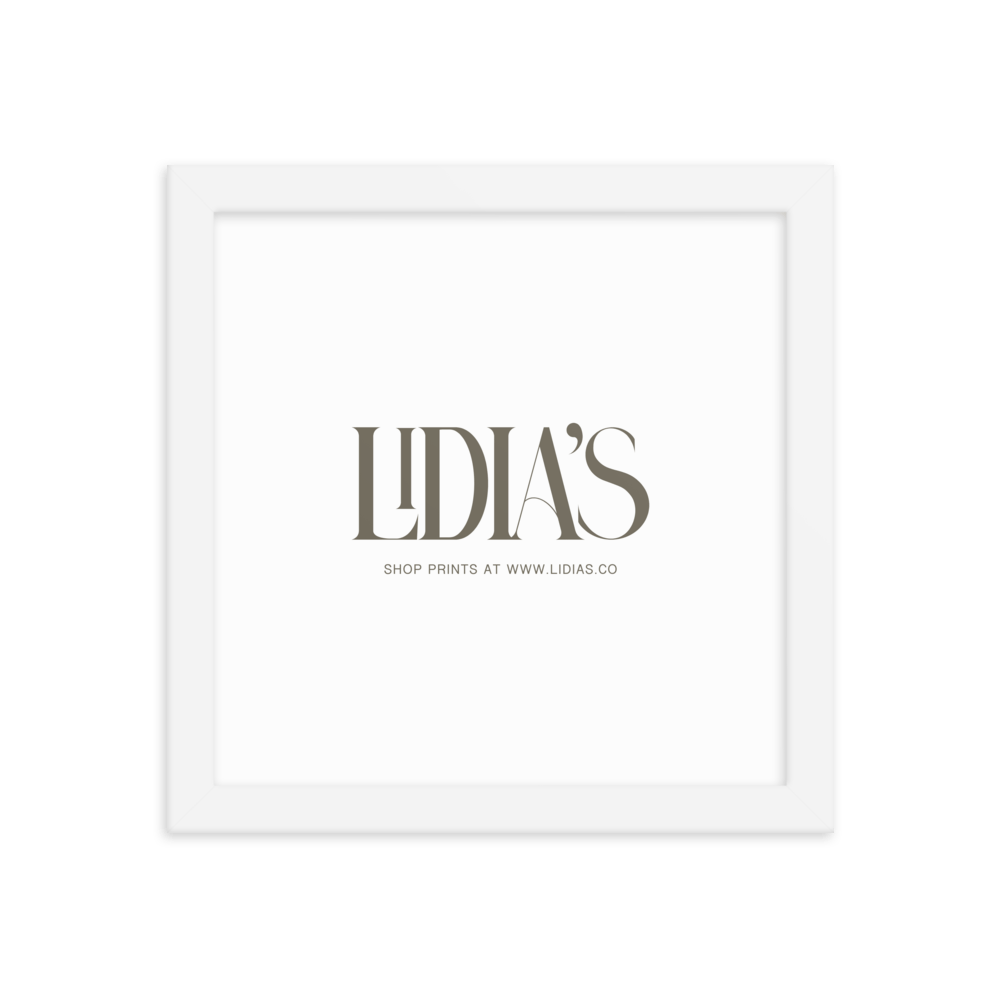 White Wood Picture Frame - Lidia's