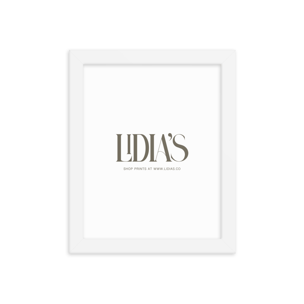 White Wood Picture Frame - Lidia's