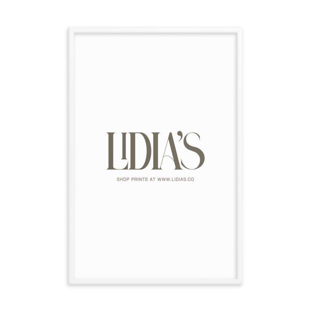 White Wood Picture Frame - Lidia's