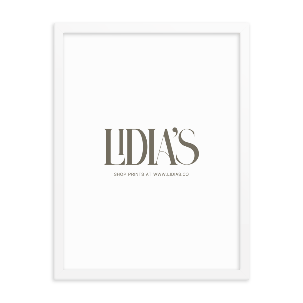 White Wood Picture Frame - Lidia's