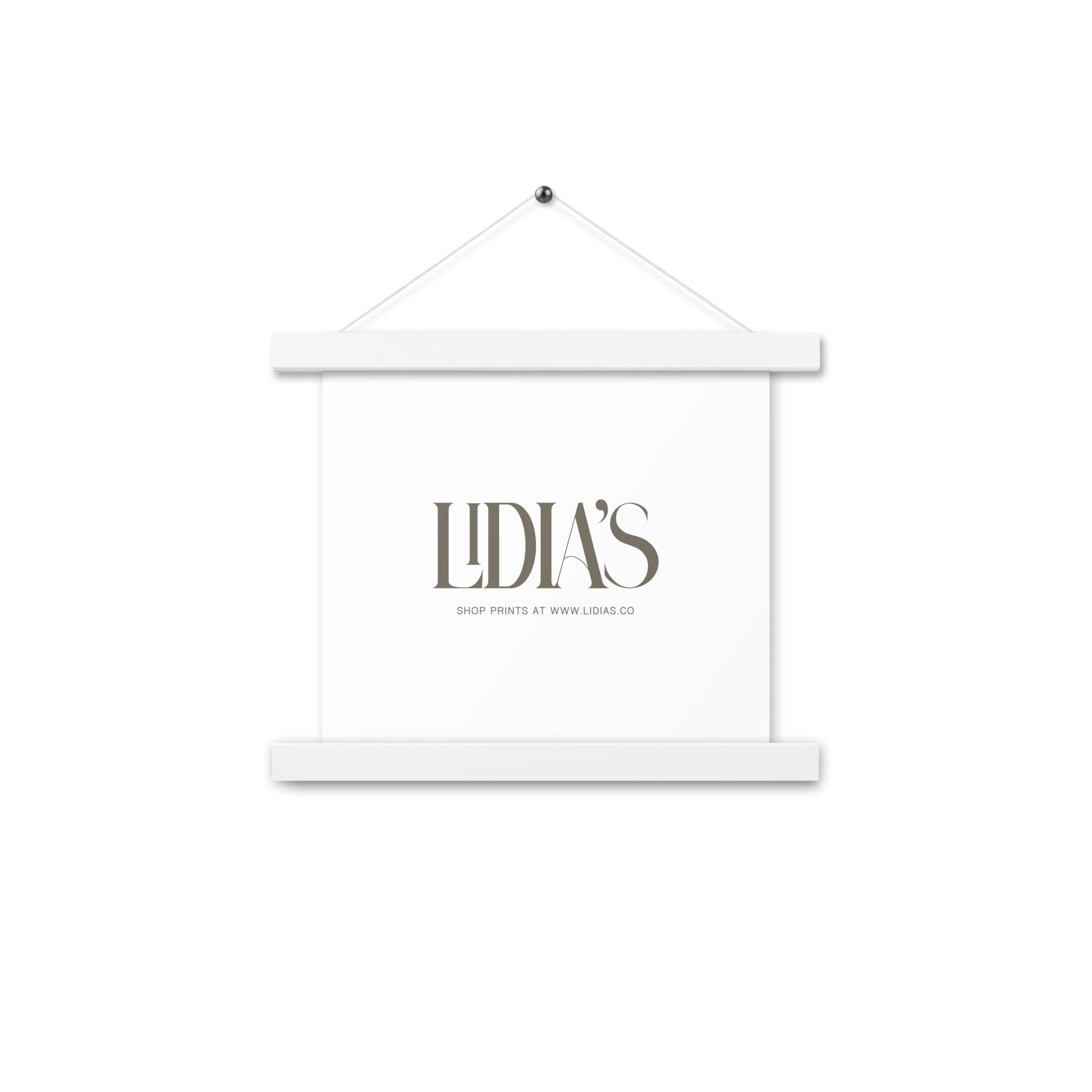 White Wood Print & Poster Hanger - Lidia's