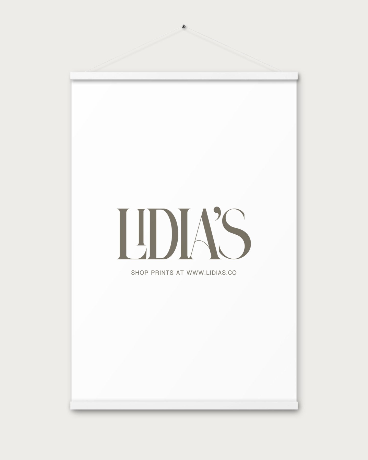 White Wood Print & Poster Hanger - Lidia's